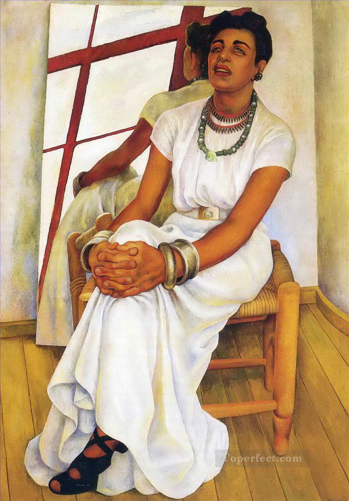 portrait of lupe marin 1938 Diego Rivera Oil Paintings